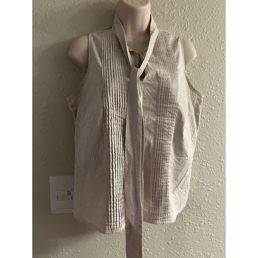New Medium Old Navy Tie Neck Metallic Top #246*8